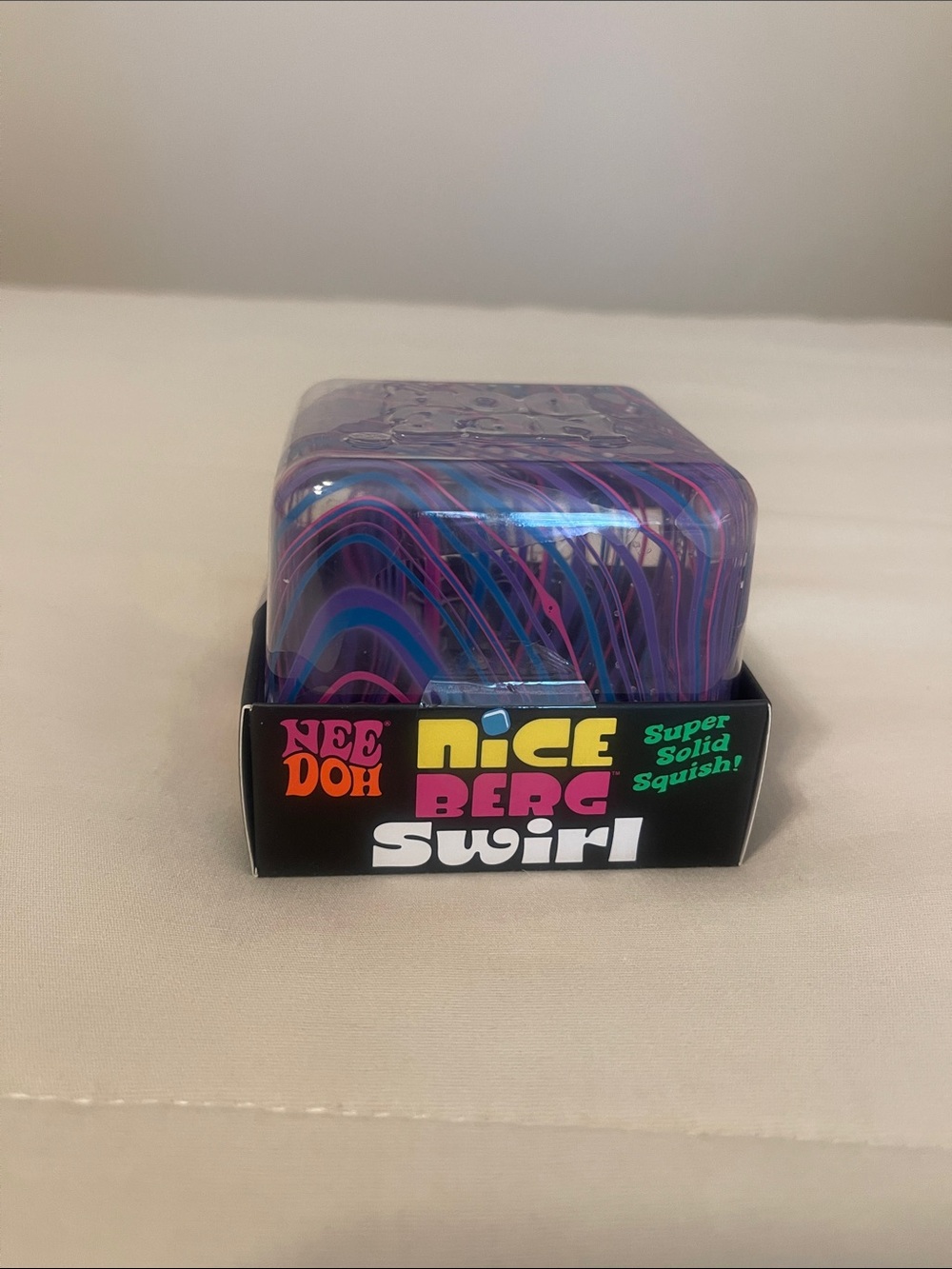 NeeDoh Nice Berg Swirl Super Solid Squish - Purple & Blue - Picture 5 of 6
